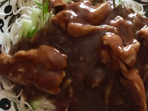 ジャージャー麺風そうめん